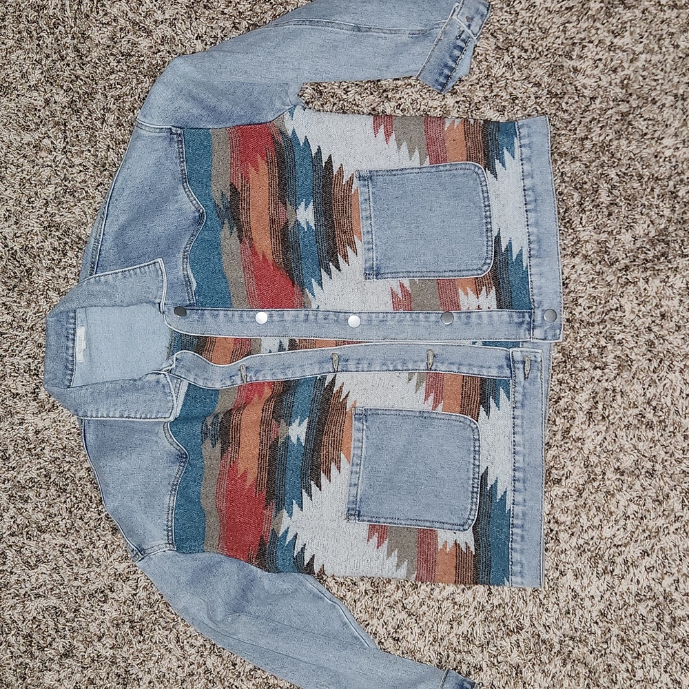 Jean jacket with print
